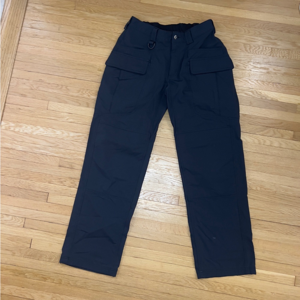 Duluth Trading Med x32 Insulated Nylon Work Pants, Large Carpenter Pockets Black